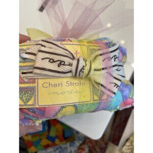 Moda Heart to Heart flannel fabric Jelly Roll Pastel Cheri Strole w/pattern 2"